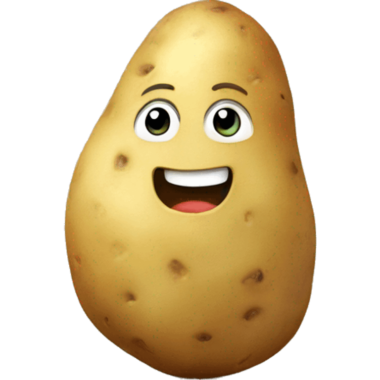 Potato hugging potato emoji