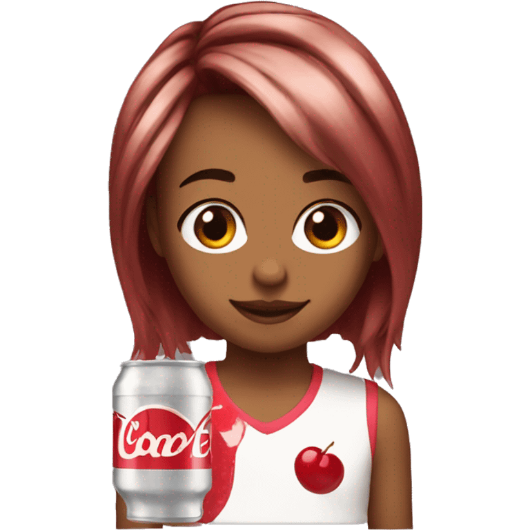 Cherry Coke hair  emoji