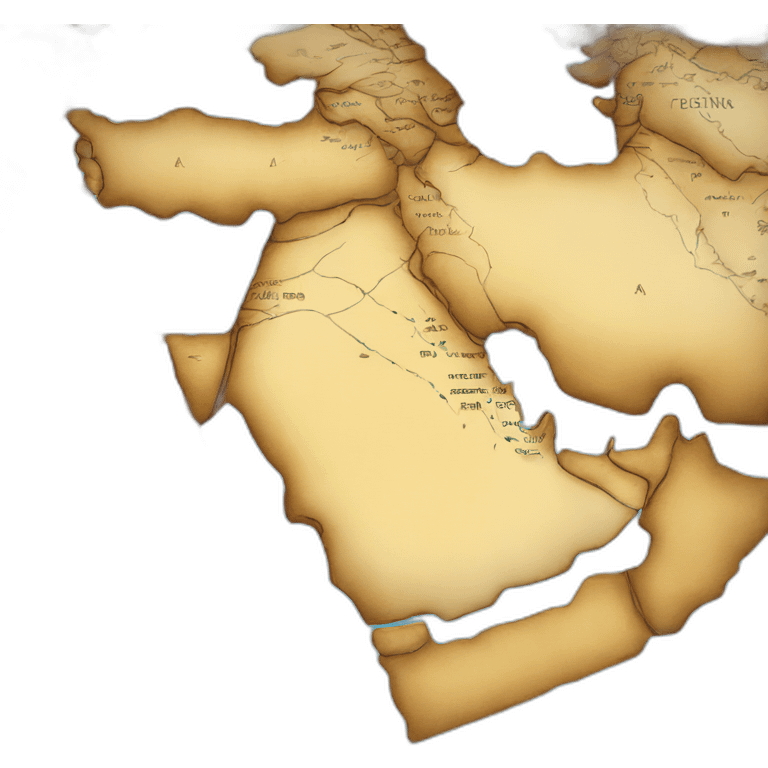 middle east map without palestine emoji