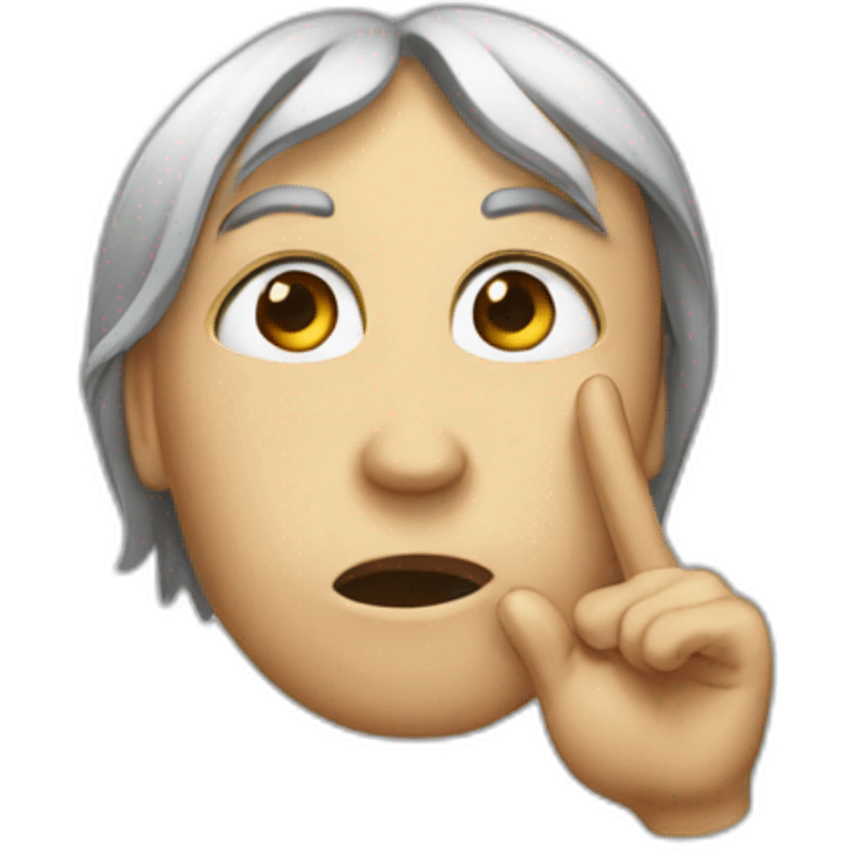 Shhh secret emoji