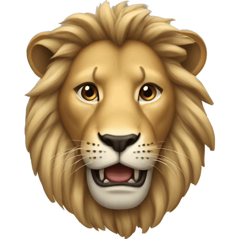 not afraid of lion emoji