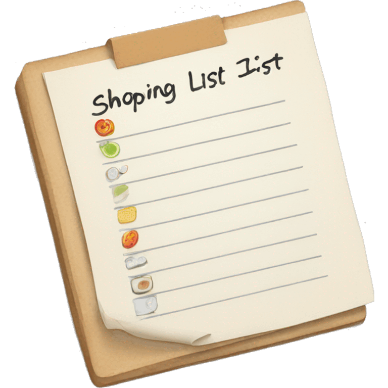 Shopping list emoji