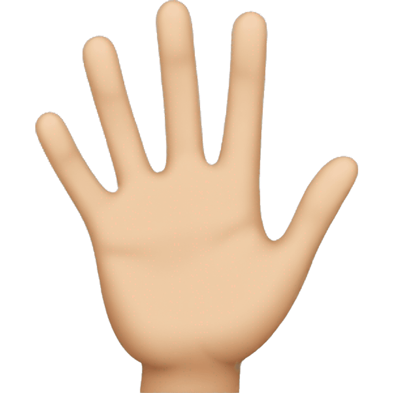 Female hand waving emoji