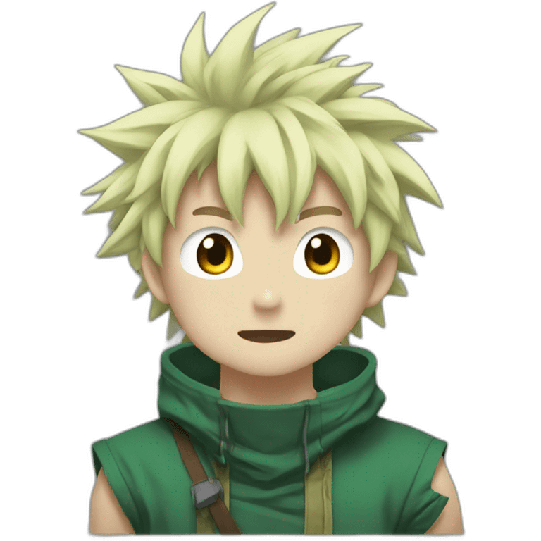 Deku qui embrasse bakugo emoji