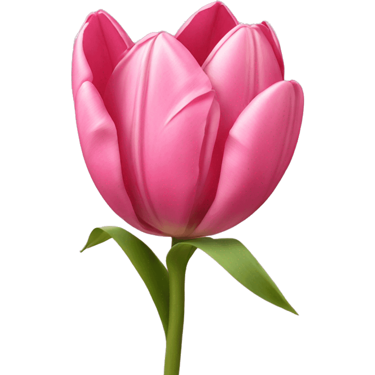 Pink tulips with a bow emoji