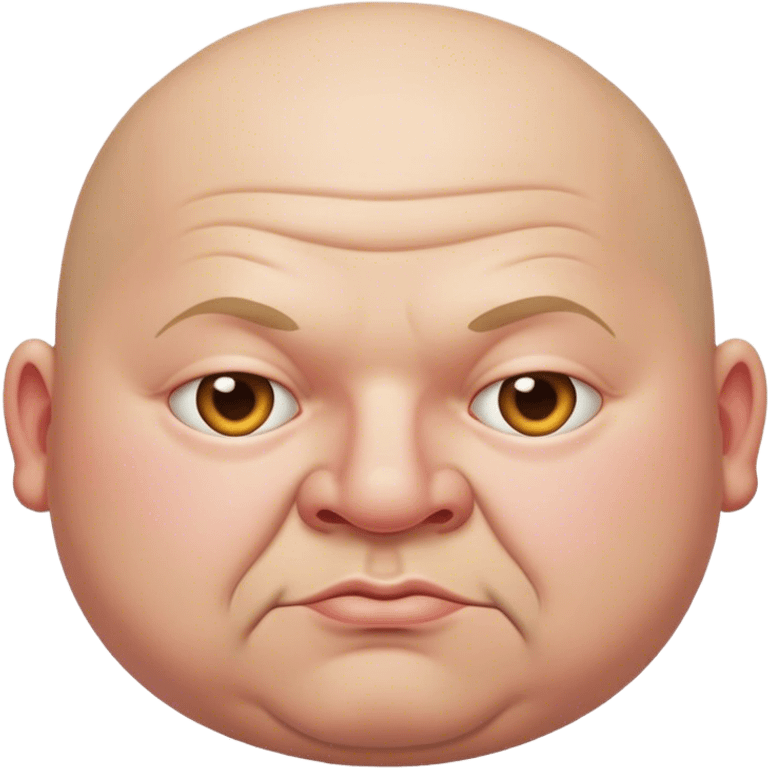 Fat bald guy emoji