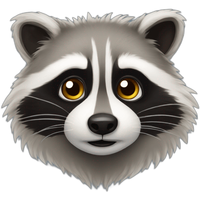 fluffy raccoon emoji