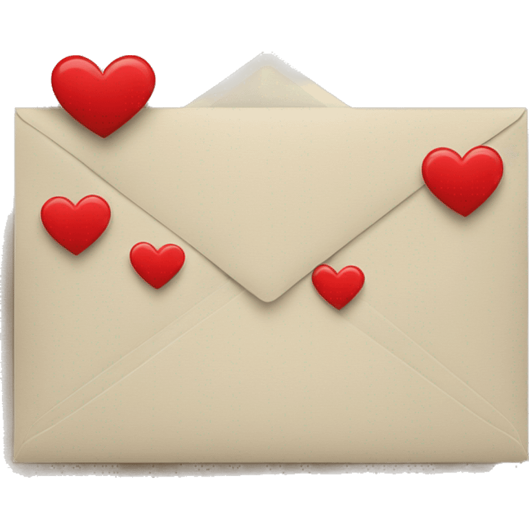 Red heart on envelope emoji