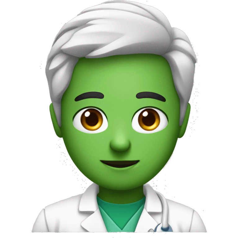 Medico Loiro Jovem Olhos Verdes emoji