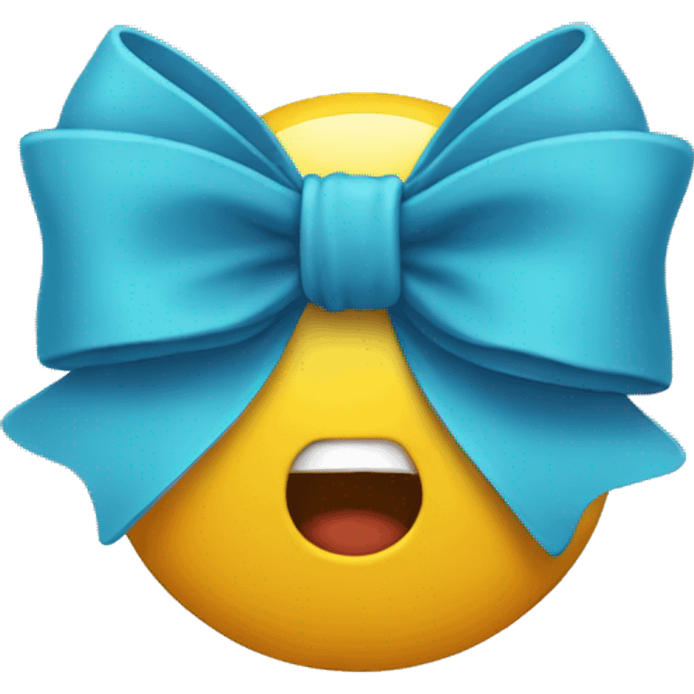 Emoji with bow emoji