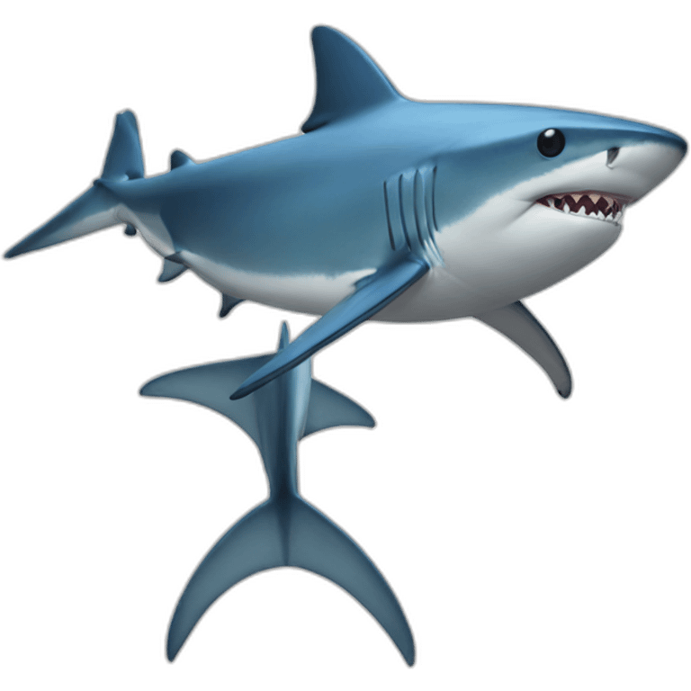 blue shark emoji