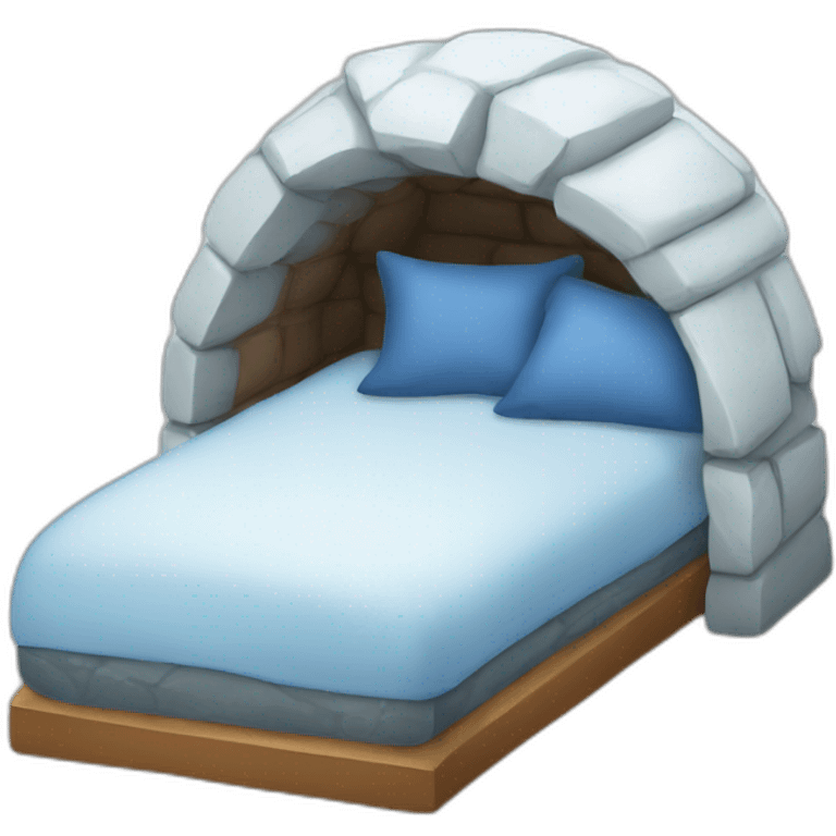 igloo sleeping emoji