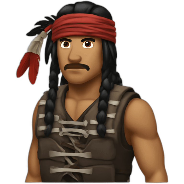 Apache black flag emoji