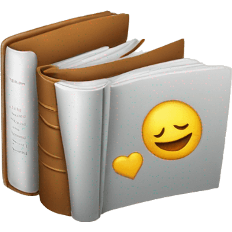 a book with the emotion of embarrassment  emoji