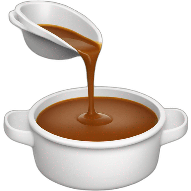 pouring gravy from ramekin emoji