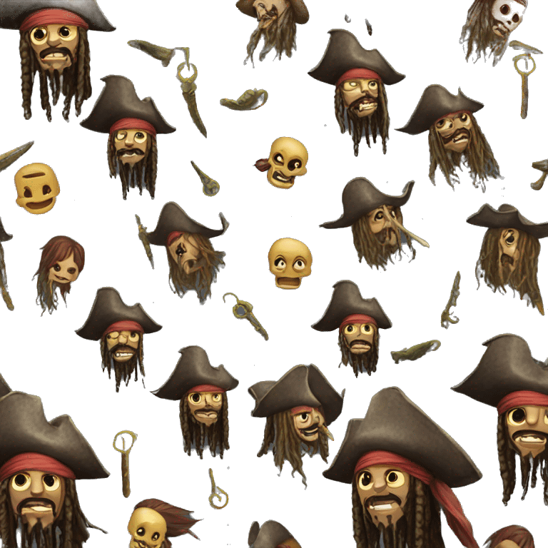 Jack sparrow vs Davy Jones emoji