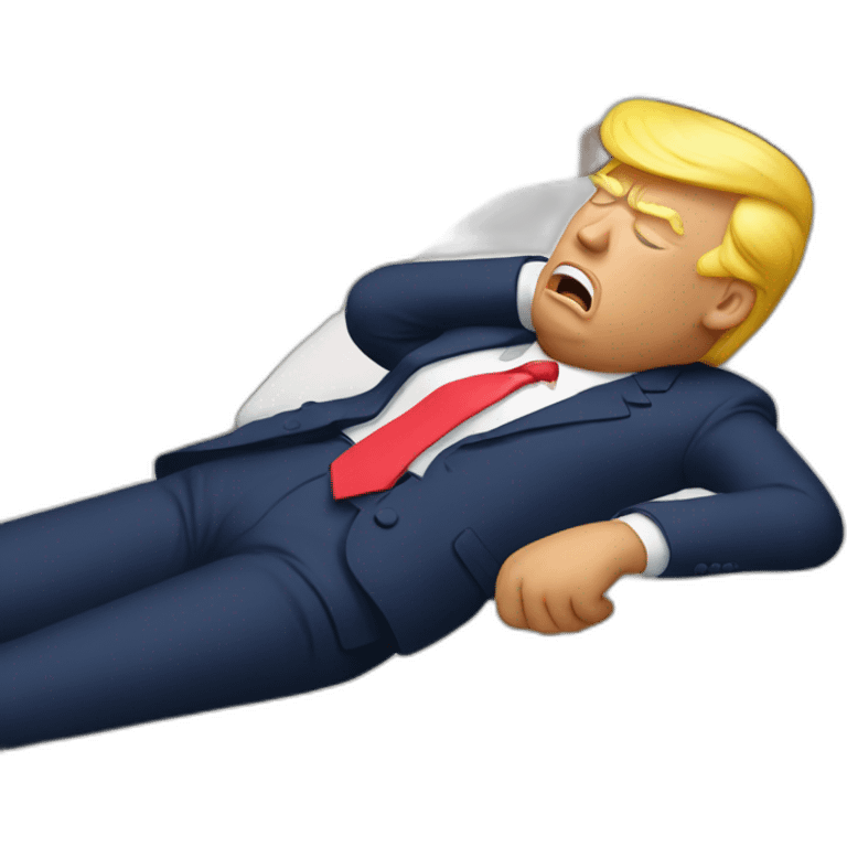 Donald Trump qui dort emoji