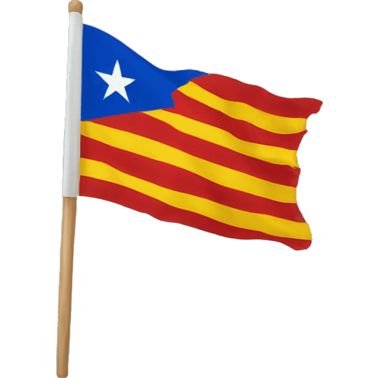 estelada (flag of the catalan independentists) emoji