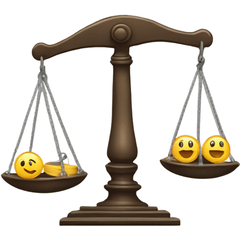 A scale that represents work and productivity  emoji