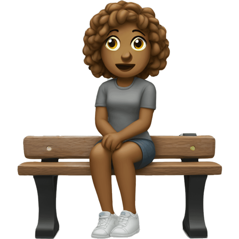 molly on a bench emoji