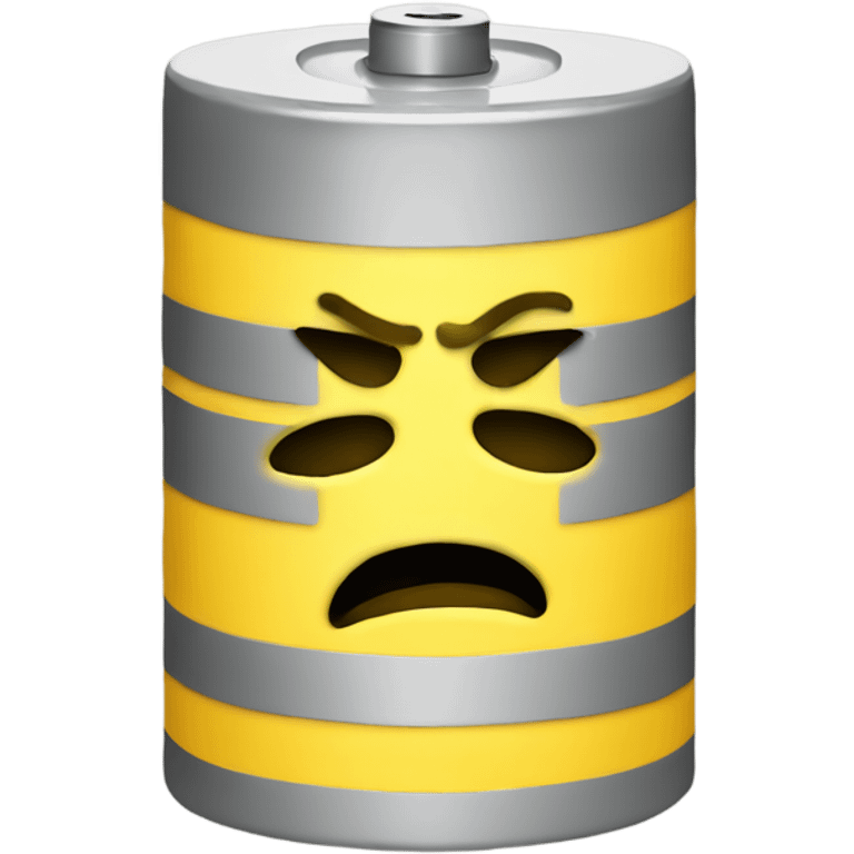 Yellow Sad battery  emoji