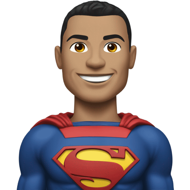 ronaldo in superman custom emoji