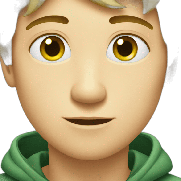 Garçon yeux vert emoji