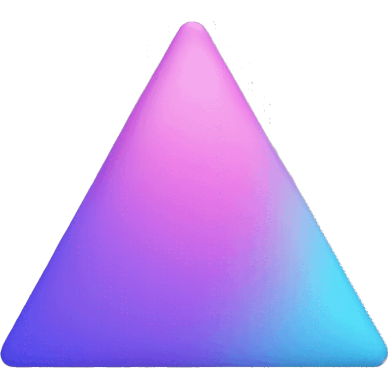 triangle with circle ends eith a purple and pnk leg and light blue body emoji