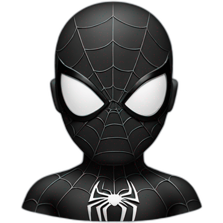 Spiderman black costume  emoji