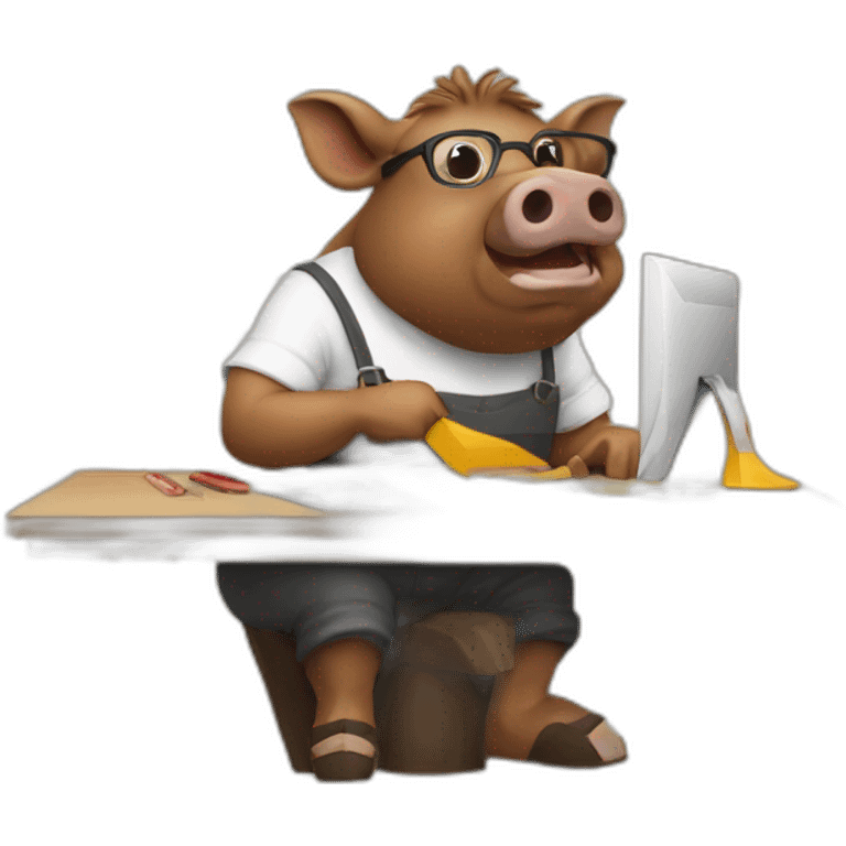 real-boar-brand-designer-at-work emoji