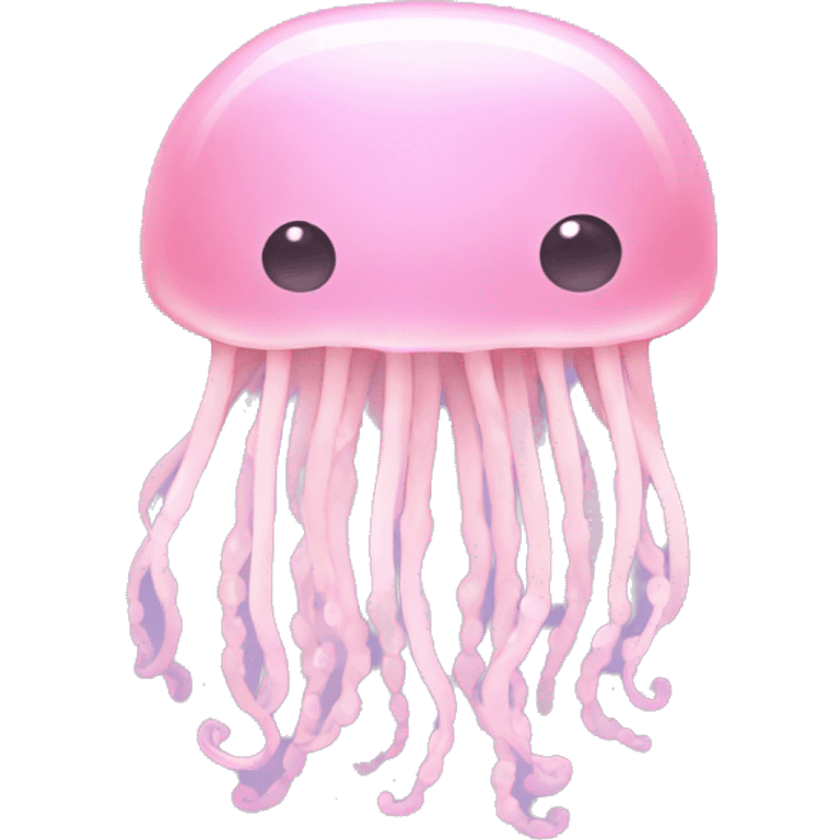 pastel light Pink jellyfish emoji