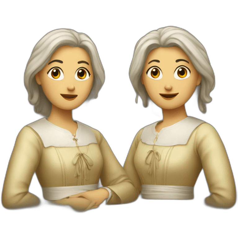 Deux femmes parlent ensemble  emoji