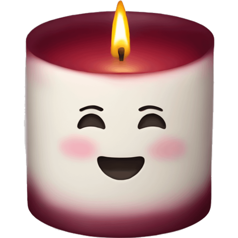 Burgundy candle  emoji