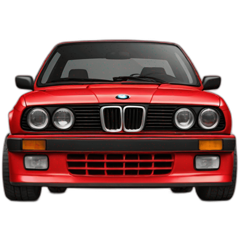 Red Bmw e 30 emoji