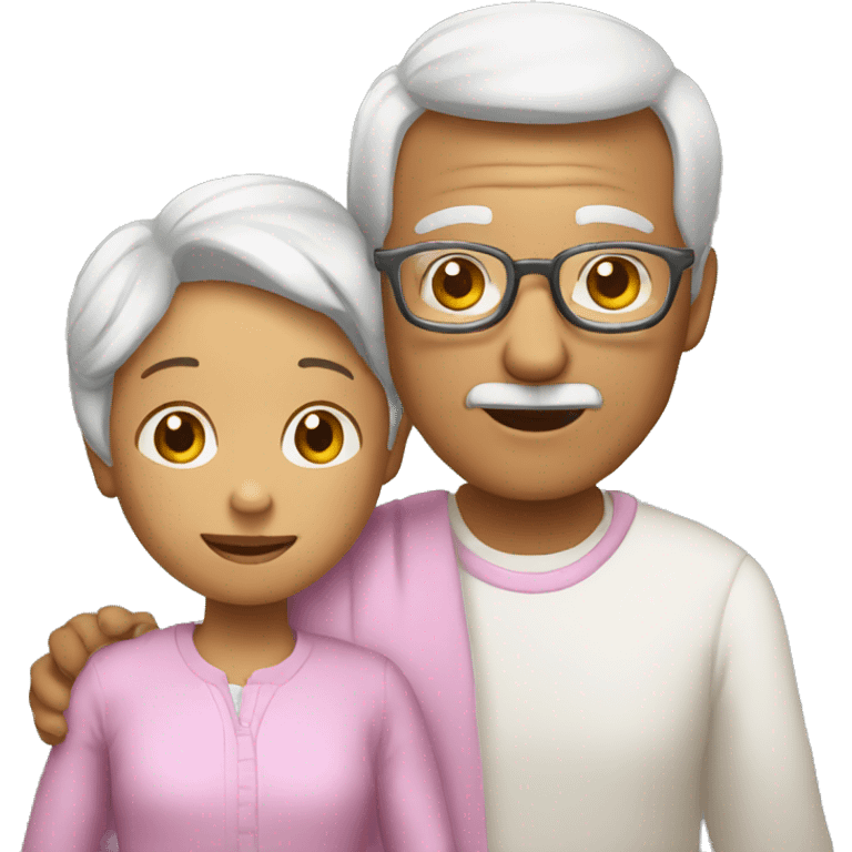  grandparents and grandchild emoji