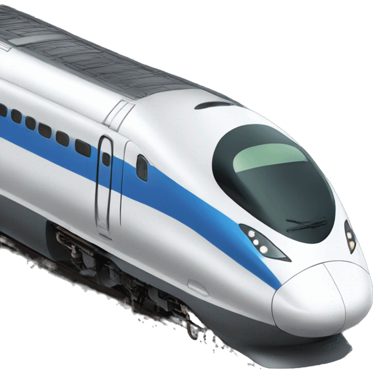 moving high speed train emoji