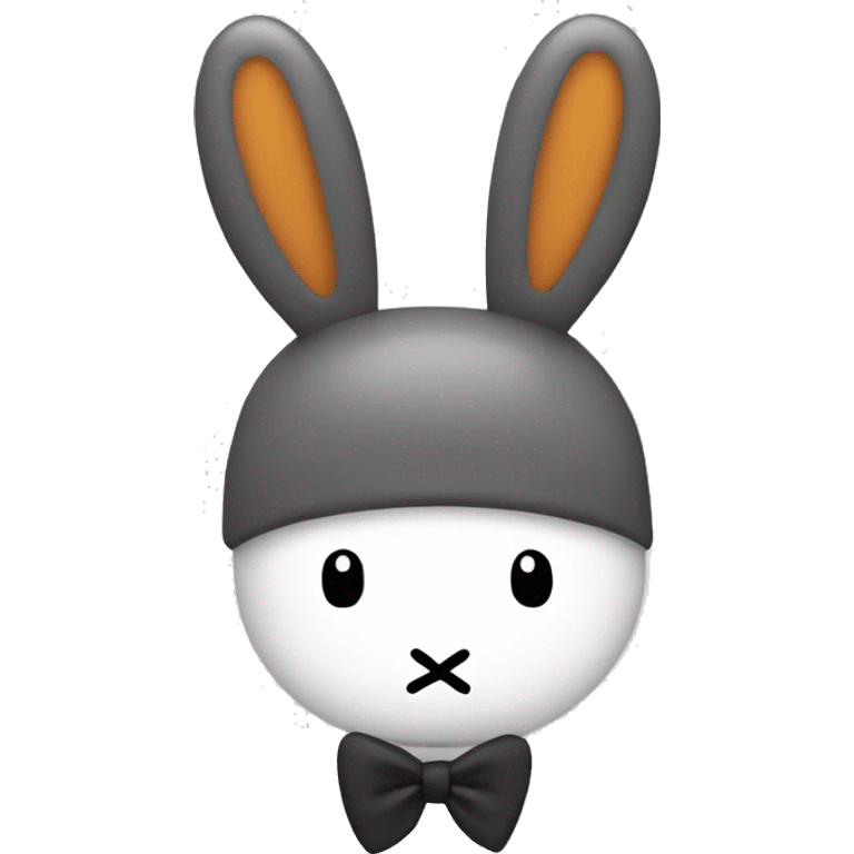 Miffy with a bow emoji