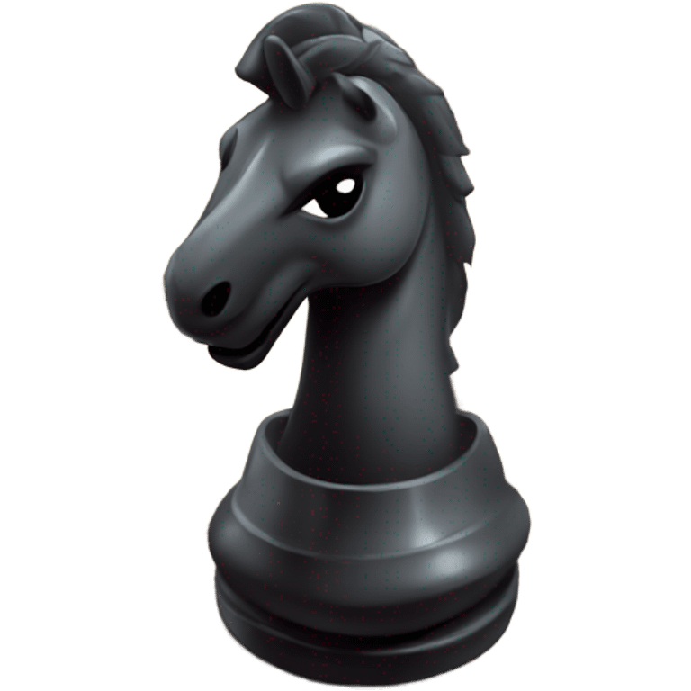 Chess knight in the middle of a chess board  emoji