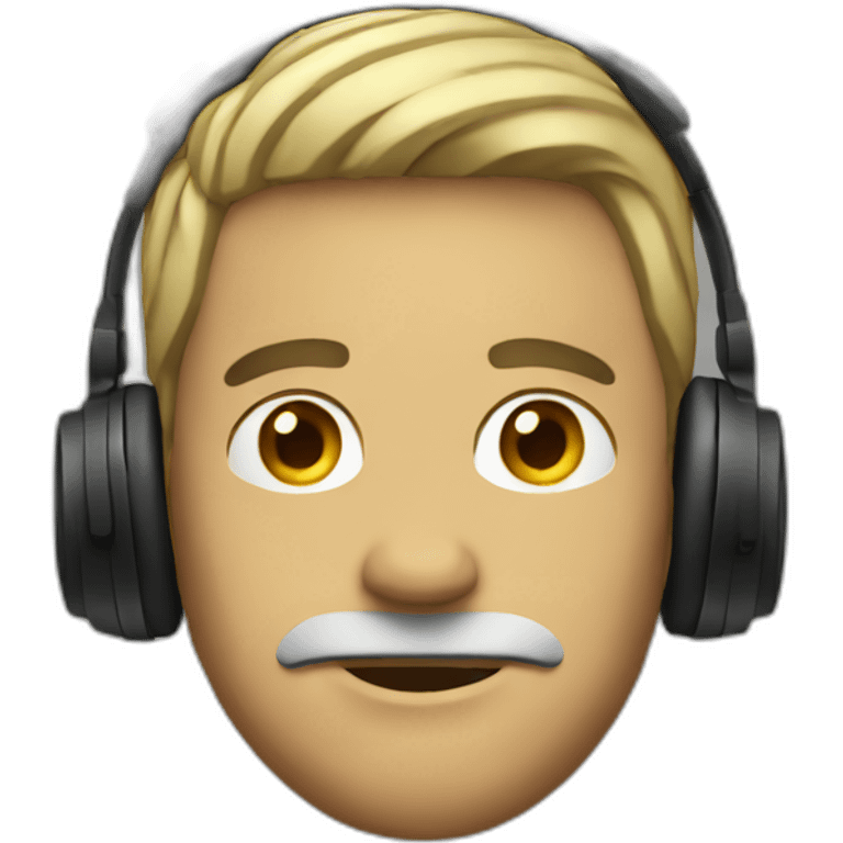 MAN WITH HEADPHONE emoji