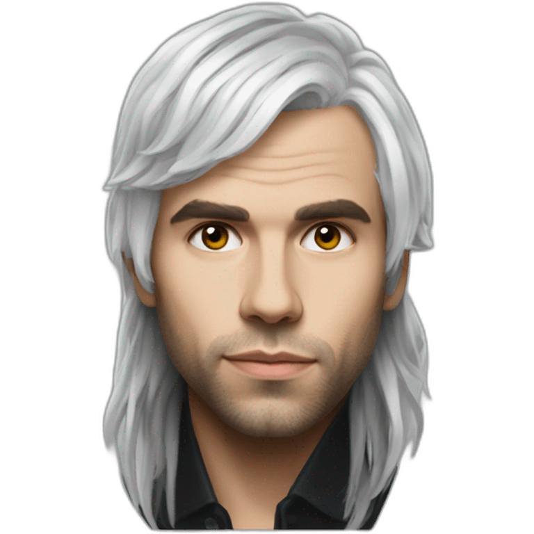 Orelsan white hairs france emoji