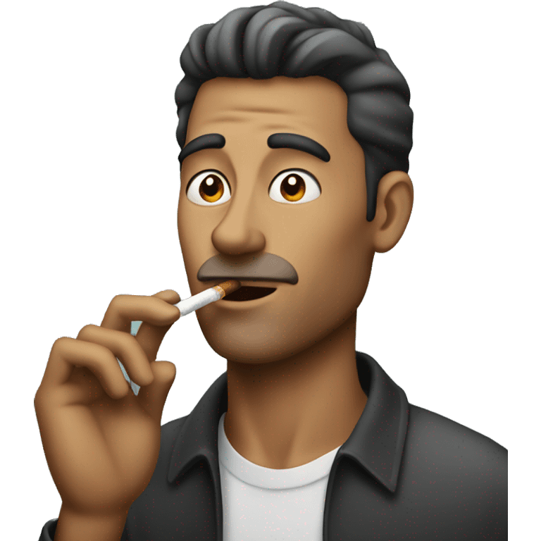 Guy smoking a cigarette  emoji