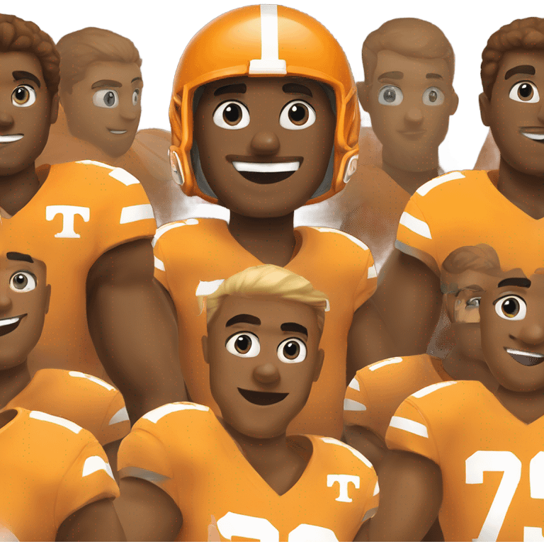 Me wearing a Tennessee Vols jersey emoji