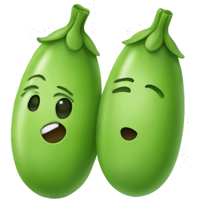 Two pea in a pod emoji