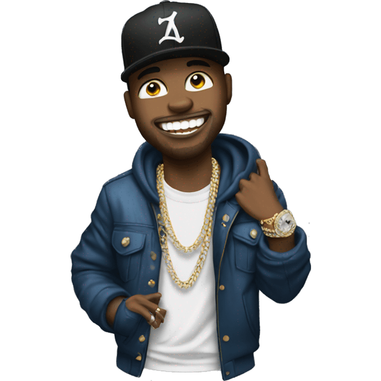 rapper with diamond teeth emoji