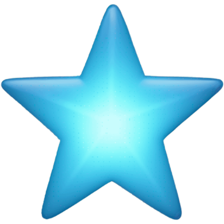 Star with Light blue  emoji