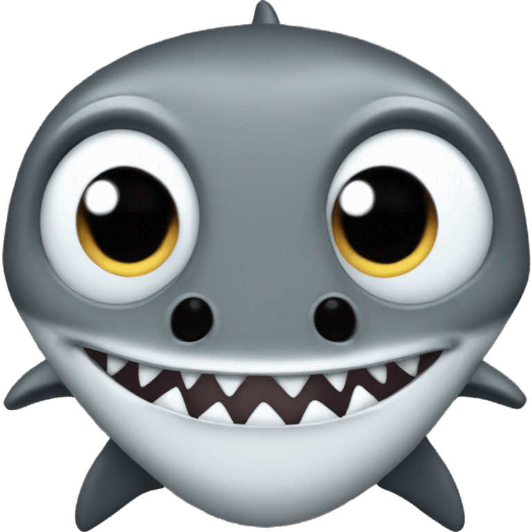 Shark with big eyes emoji