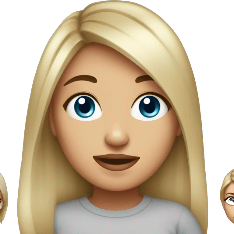 Girl with lots of plastic surgery emoji