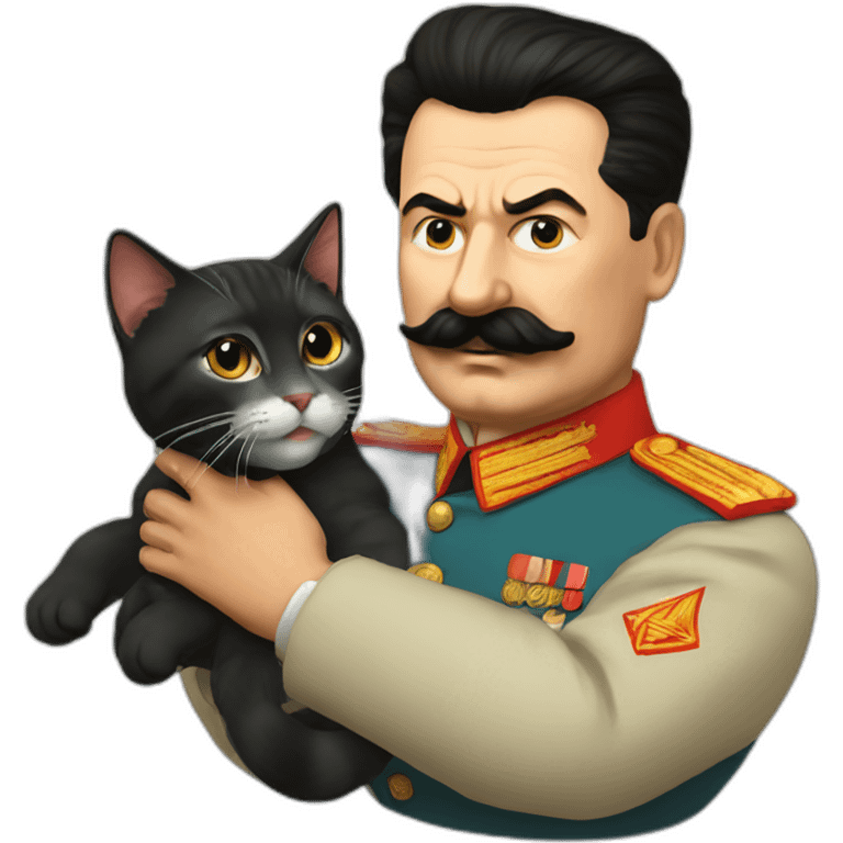 Stalin Stroking the cat emoji