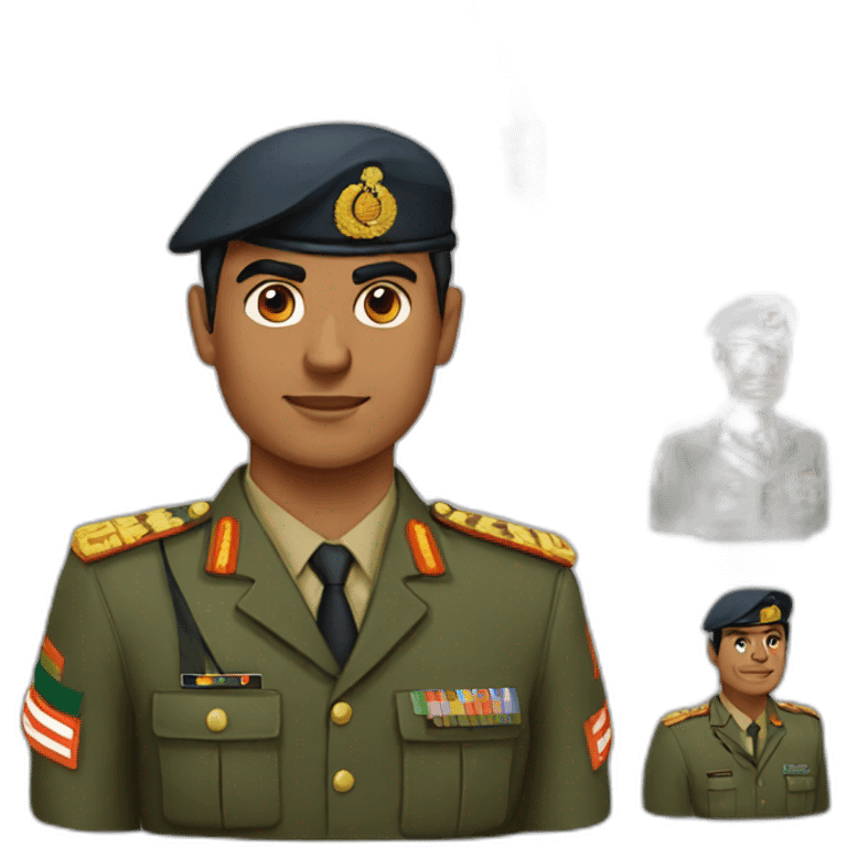 Indian army officer emoji