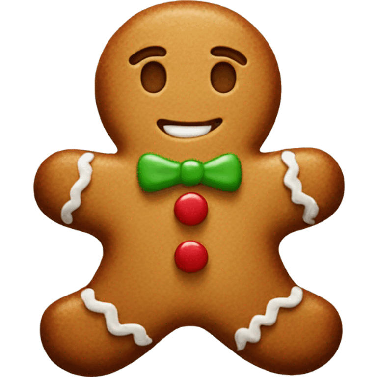 Gingerbread man emoji